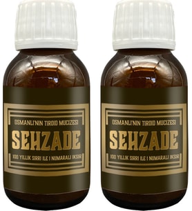Şehzade Iksiri Şurubu 2 Adet Osmanlı Geleneğinden Gelen Özel Bitki Extratlarından Şurup 50 ml