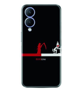 Vivo Y17S Kılıf Silikon Desen Özel Seri Dead Line 1662