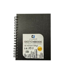 Alex Schoeller Sketchbook Sert Kapak Spiralli Eskiz Defteri A6 120 gr 70 yp 