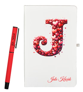 Kişiye Özel Arkadaşa Hediye Defter ve Kalem Hediye Seti