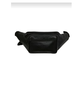 Siyah %Hakiki Deri Freebag Bel Çantası