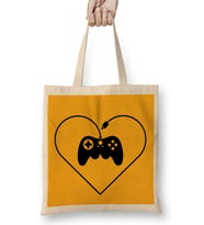 Gamer Fan D Pad Heart 01 Bez Çanta Uzun Saplı