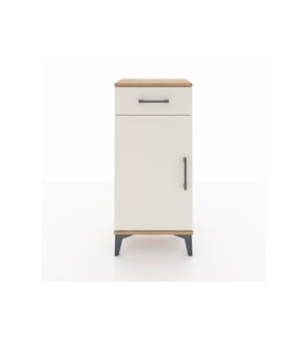 Arges Komodin 2 Raflı Tek Çekmeceli Tek Kapaklı 44x30x96 Çam-Aytaşı