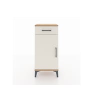 Arges Komodin 2 Raflı Tek Çekmeceli Tek Kapaklı 44x30x96 Çam-Aytaşı