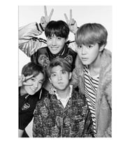 Bts - Defter/kılıf Tablo Ahşap Poster Dekoratif Kod2980
