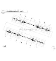 Cf Moto Atv Arka Aks Dış Körüğü 500-800-Utr Orj