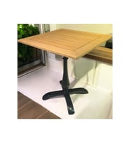 CAFE MASA BAMBU  AHŞAP YEMEK MASASI DAMLA AYAK 70x70