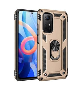 Xiaomi Redmi Note 12s Kılıf Sofya Yüzüklü Silikon Kapak - Gold
