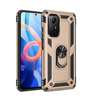 Xiaomi Redmi Note 12s Kılıf Sofya Yüzüklü Silikon Kapak - Gold