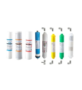 AQUAFLY Su Arıtma Filtresi 8li Takım Arıtıcı Filtresi BİO-CERAMİC YEDEK 10' AÇIK KASA UYUMLU