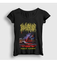 Presmono Kadın Siyah Blood Incantation Absolute Elsewhere T-Shirt 553057tt