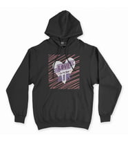 Love Is In The Air Siyah Kapşonlu Sweatshirt Hoddie