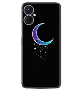 Tecno Spark 9T Kılıf Resimli Desenli Silikon Platinium Series Moon Star 1851