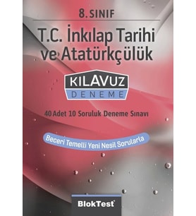 TUDEM YAYINLARI 8.SINIF LGS BLOKTEST T.C.İNKİLAP TARİHİ KLAVUZ DENEME