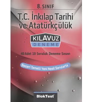 TUDEM YAYINLARI 8.SINIF LGS BLOKTEST T.C.İNKİLAP TARİHİ KLAVUZ DENEME