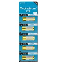 Mettzchrom 27a 12v Alkalin Pil 5 Adet Oto Ve Kapı Kumanda Pili (Siyah)