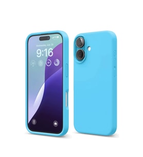 Apple iPhone 16 Kılıf Nano içi Kadife Silikon - Mavi