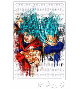 Goku e Vegeta Puzzle 240 Parça Yapboz