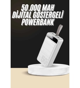 Hızlı Taşınabilir 50.000 Mah Led Ekran Android İos Uyumlu