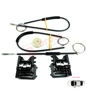 Audi A3 S3 MK3 8V 2012-2021 4/5 Kapı 8V4837461 İçin Elektrikli Ön Sol Cam Kriko Tamir Seti