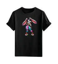 Animasyon Görselli  Unisex (Tshirt) Tişört (Siyah)