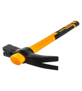 Ingco HIHH80700 700gr Fiberglas Saplı Fransız Tipi Çatal Çekiç (Sarı)