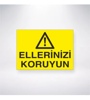 Ellerinizi Koruyun 21x28 Arkası Yapışkanlı Levha