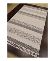 HALIMARKA KZ-MNC 33342BB KREM SİYAH İSKANDİNAV MODERN HALI 160X230 CM