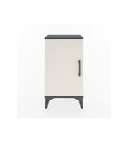 Arges Komodin 2 Raflı Tek Kapaklı 44x30x80 Antrasit-Aytaşı