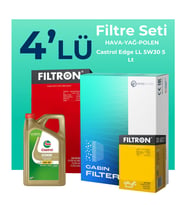 Filtron BMW 1.16D Filtre Bakım Seti Castrol Motor Yağlı (2015-2019) 4 Lü