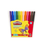 Play-Doh Keçeli Kalem Pvc 2 MM 12 Renk Keçeli Boya Kalemi (Karışık)