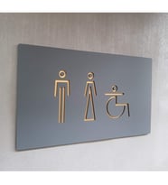 Modern Avantgarde Serisi WC Yönlendirme Levhası