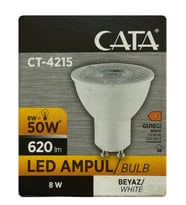 (1 Adet) Cata 8W (50W) 6500K (Beyaz Işık) GU10 Duylu Led Spot Ampul