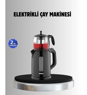 Sinbo STM 5840 Elektrikli Çay Makinesi 1800W Cam Demlik ve Sıcak Tutma Özellikli