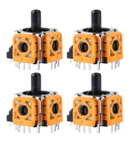 4 Adet PS4 Analog Motor 001 011 020 030 040 050 055 Playstation 4 Kol Tamir Orjinal Yedek Parça (Turuncu)