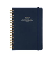 VICTORIA'S JOURNALS 1603 CANVAS SERT KAPAK A5 100gr.160 SYF. ÇİZGİLİ DEFTER LACİVERT