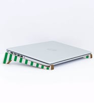 BK Gift Taşınabilir Ahşap Yeşil Beyaz Notebook Laptop Standı
