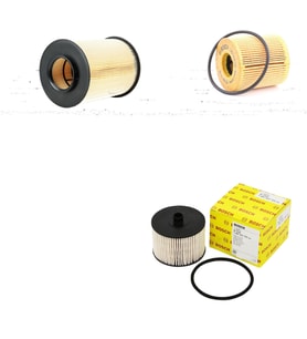 Bosch Filtre Bakım Seti Volvo S40 II 2.0 D 136 Beygir Dizel 2008-2013 Hava + Yağ f. + Yakıt Filtre Bosch