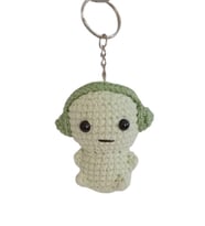 Maskot Kulaklıklı Smiski Amigurumi Organik Anahtarlık Oyuncak