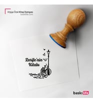 Bisiklet Lamba Kişiye Özel Kitap Damgası Kitap Mührü Kaşe Kitap Mühür Özel Damga 397