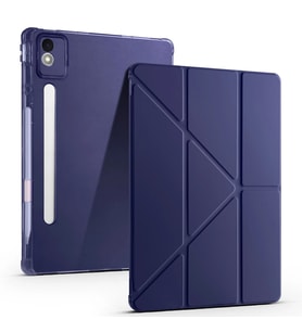 Lenovo Idea Tab Pro 12.7 TB-373FU Kılıf Zore Tri Folding Kalem Bölmeli Standlı Kılıf
