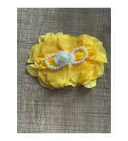 13X9 CM GÜL ÇİÇEK İNCİLİ İĞNELİK BROŞ APLİKE YAMA ARMA DİKİŞ AKSESUAR