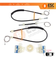 VW Jetta MK6 A6 IV 2010-2018 5C6 5C6837462 İçin Elektrikli Ön Sağ Cam Kriko Tamir Seti