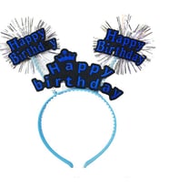 Happy Birthday Yazılı Püsküllü Neon Mi Renk Doğum Günü Tacı 22x19 cm