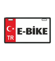 KIRMIZI E-BİKE PLAKALIK
