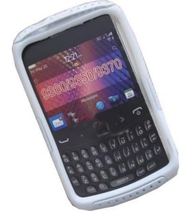 BlackBerry 9360 ile Uyumlu Curve Termo Plastik Silikon Kılıf Beyaz Renk