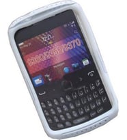 BlackBerry 9360 ile Uyumlu Curve Termo Plastik Silikon Kılıf Beyaz Renk