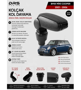 Mini Cooper 2001 - 2006 Kolçak Kol Dayama Siyah