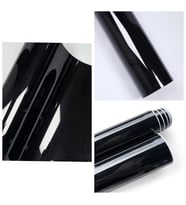 Piano Black Siyah Hava Kanallı Parlak Koruma Jelatinli Folyo 30cm X 2 Metre