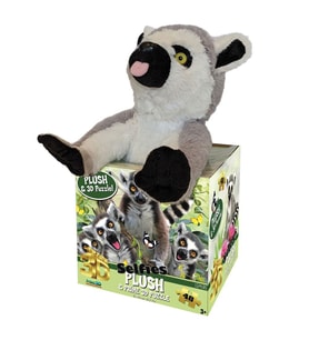 Prime 3D - Lemur Pelüş ve Selfie 48 Parça Puzzle 15801